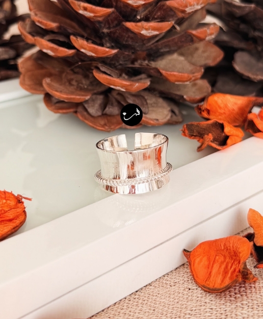 تصویر  انگشتر زنانه رینگ پیچی